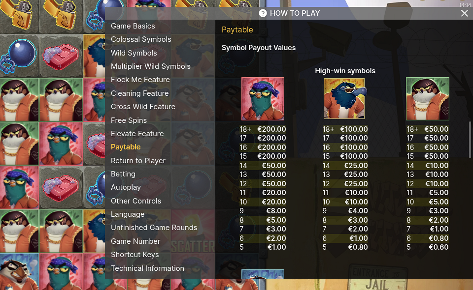 flock me paytable 1