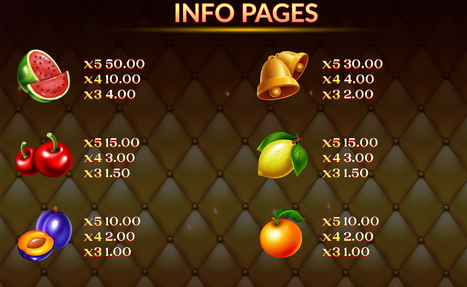 fortune crown gold gift paytable 3