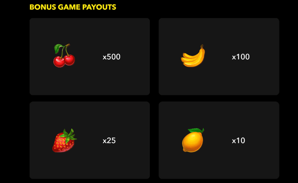 fruit machine megabonus paytable3