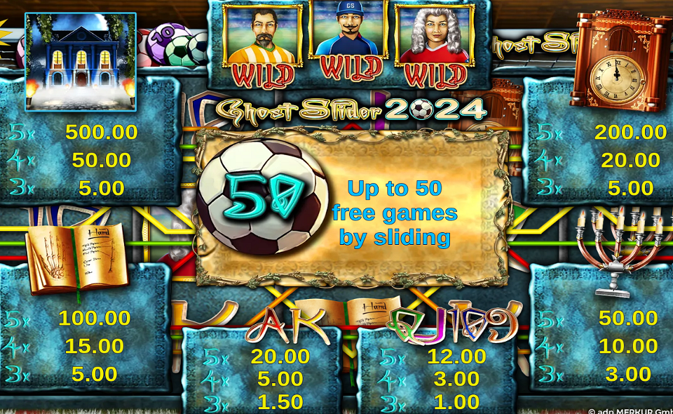 ghost slider 2024 paytable