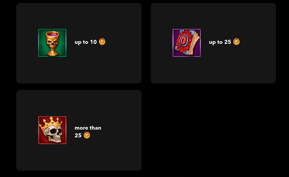 gryphons castle rush 25 paytable 2