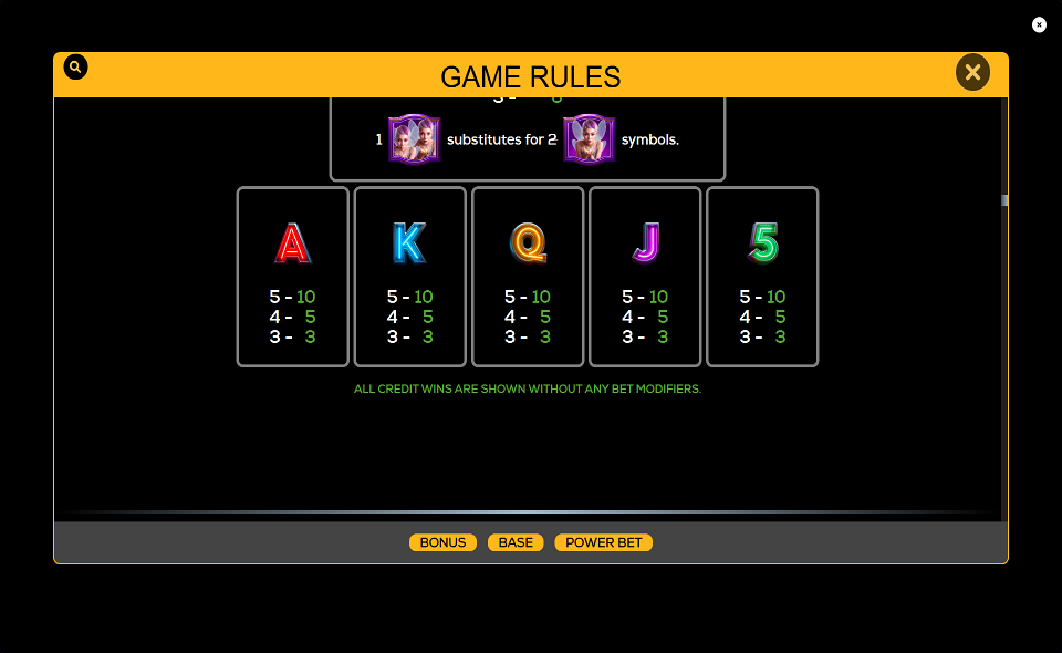 high 5 heroes paytable 4