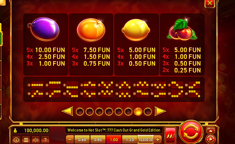 hot slot 777 cash out grand gold edition paytable 2