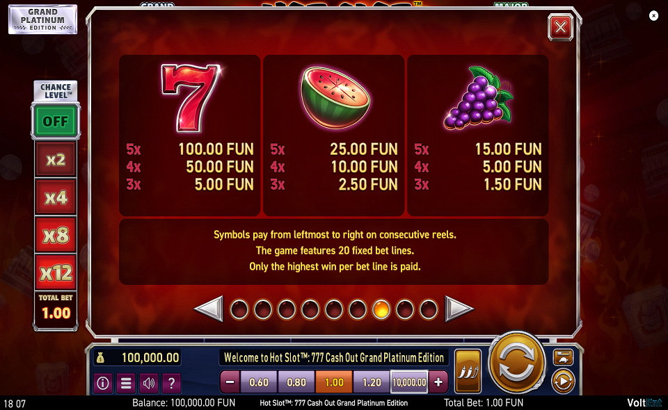 hot slot 777 cash out grand platinum edition paytable 1