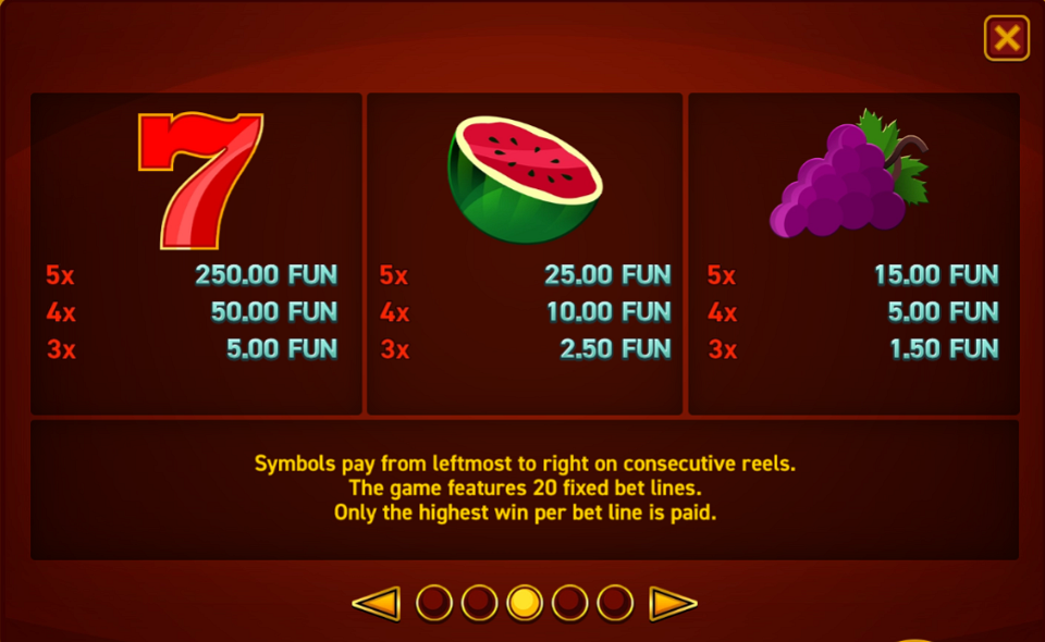 hot slot 777 coins extremely light paytable 1