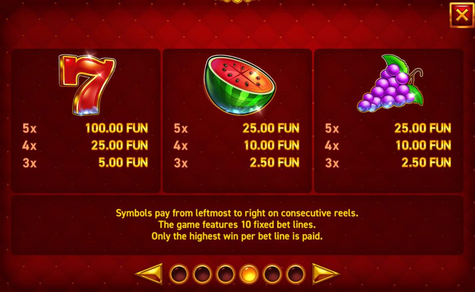 hot slot 777 diamond crown paytable 1