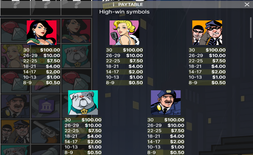 jack hammer 3 paytable 1