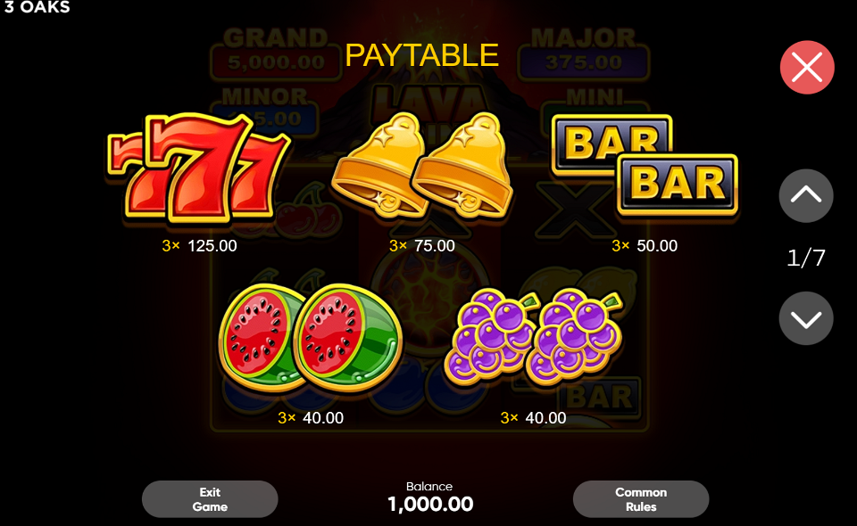 Play Lava Coins by Booongo - Free Demo
