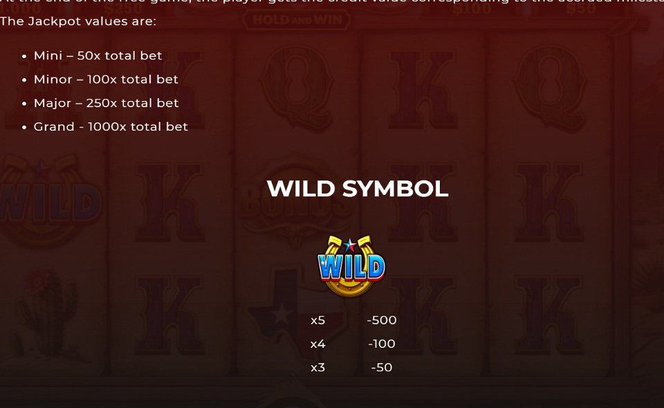 lone star longhorn hold and win paytable 2