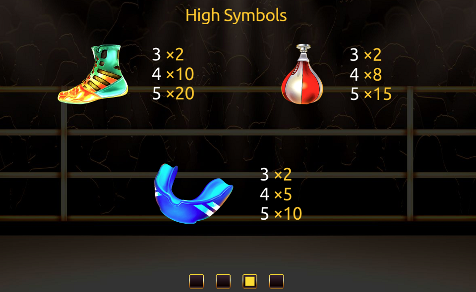 lucky punch paytable