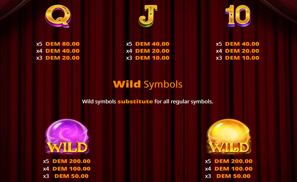 madame veyra paytable 2