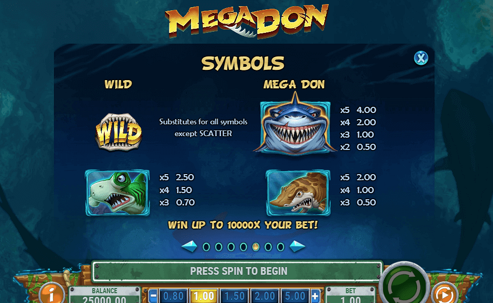 mega don paytable 1