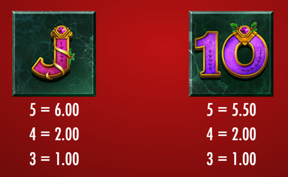 midas golden touch christmas edition paytable 5