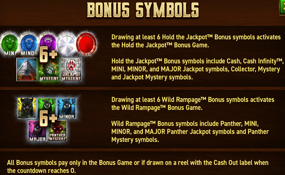 mighty wild panther grand platinum edition paytable 1