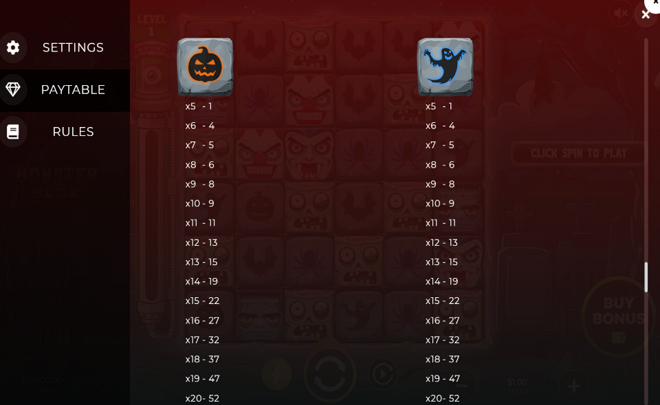 monster blox paytable 5
