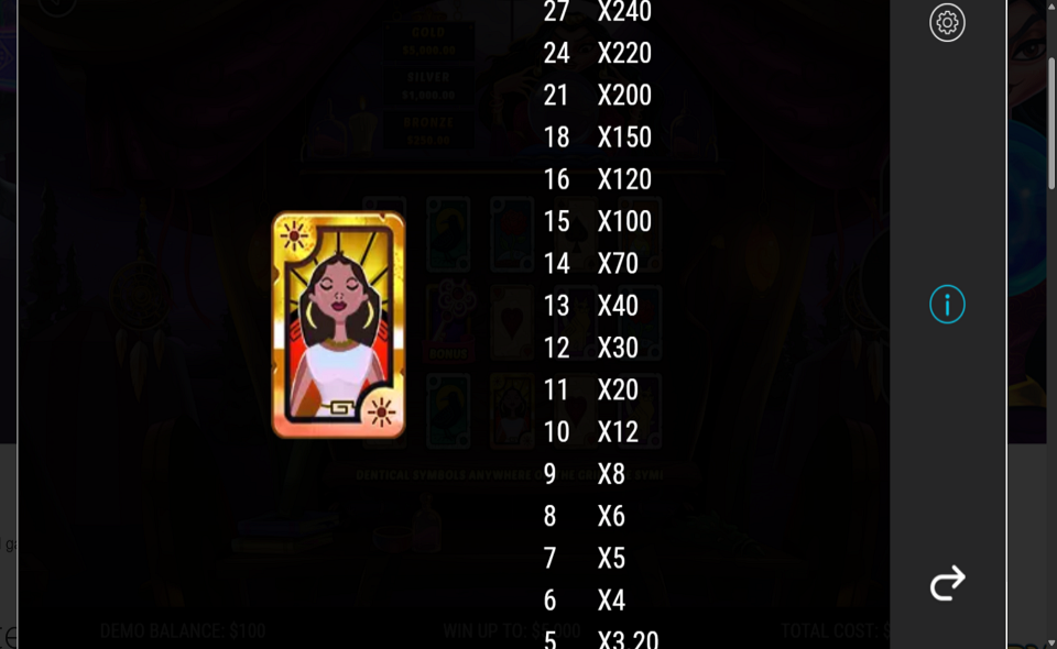 mystery fortune paytable 1