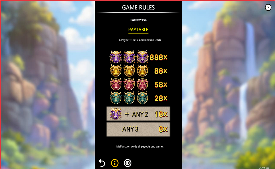 niu zhuan qian kun 2 paytable