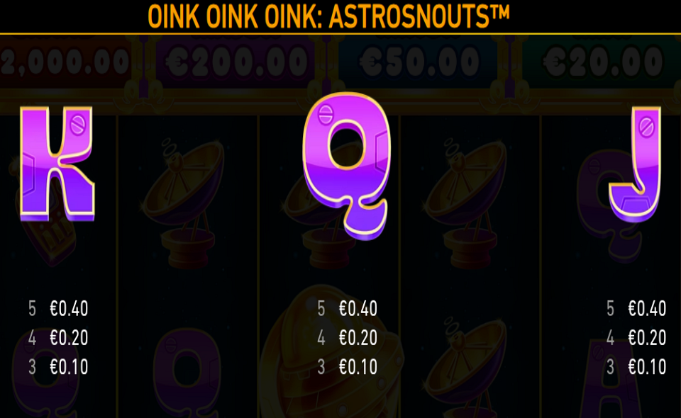 Play Oink Oink Oink AstroSnouts by Playtech - Free Demo