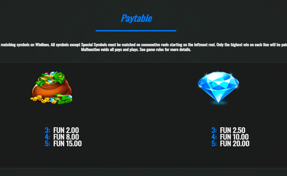 piggy bank stash paytable 2