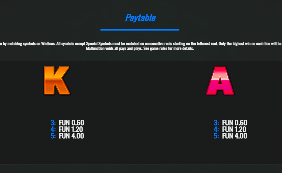 piggy bank stash paytable 4