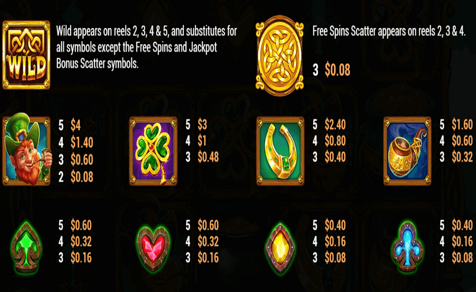 rainbow stacks paytable