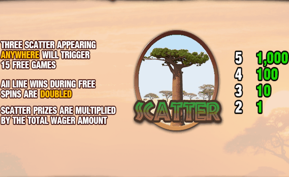 safari expedition paytable 1