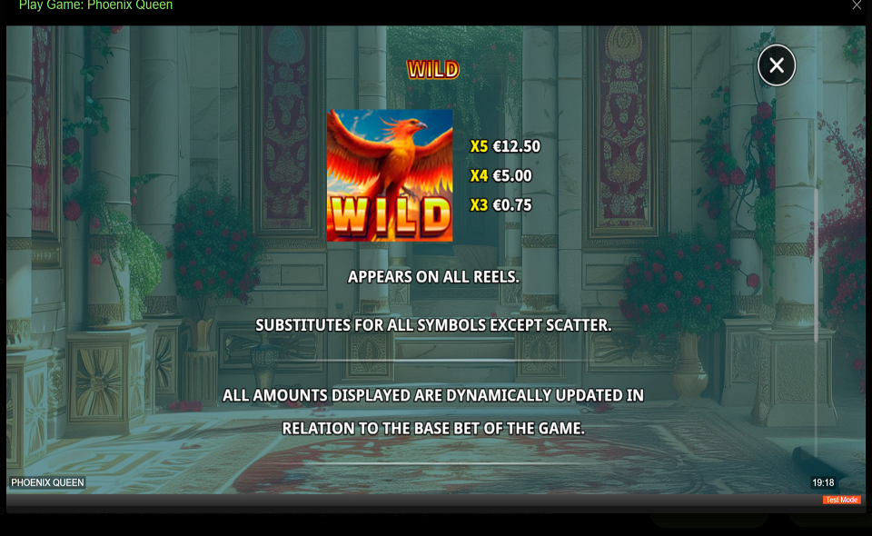 skywind group phoenix queen paytable 4