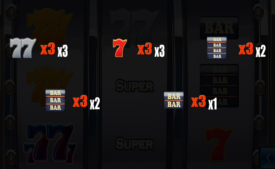 super diamond jackpot paytable 2