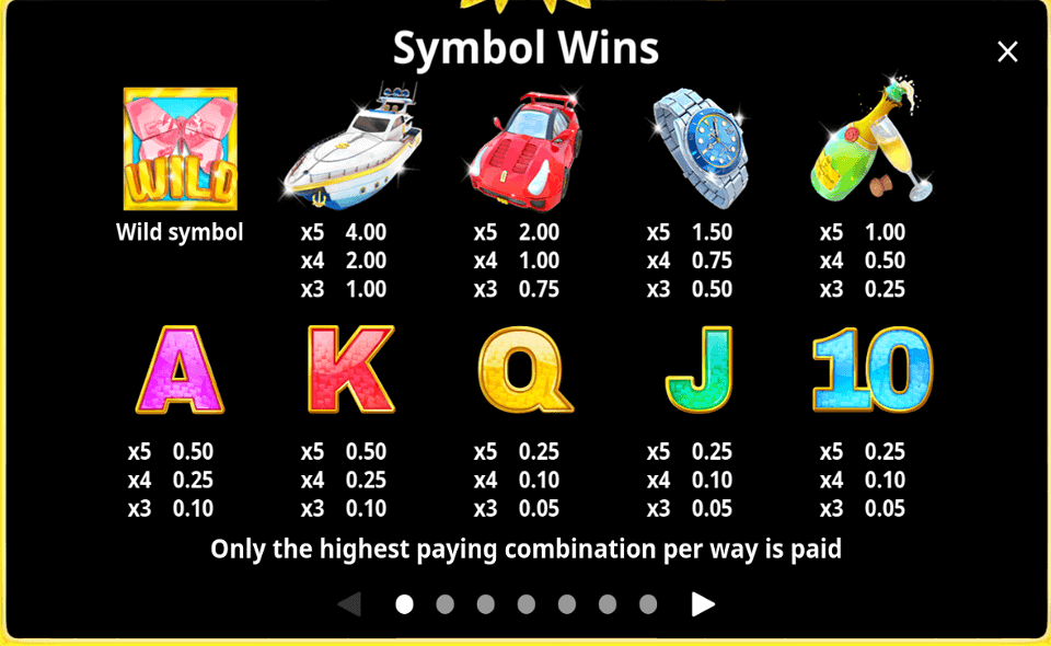 super money world paytable