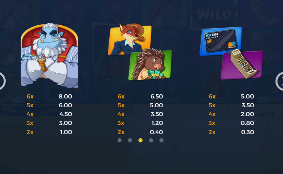 the big one paytable