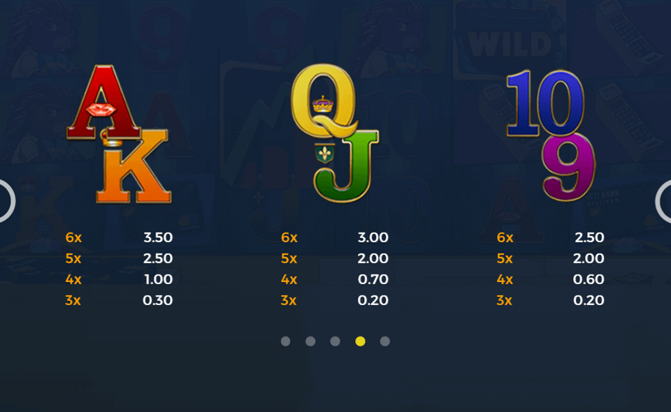 the big one paytable2