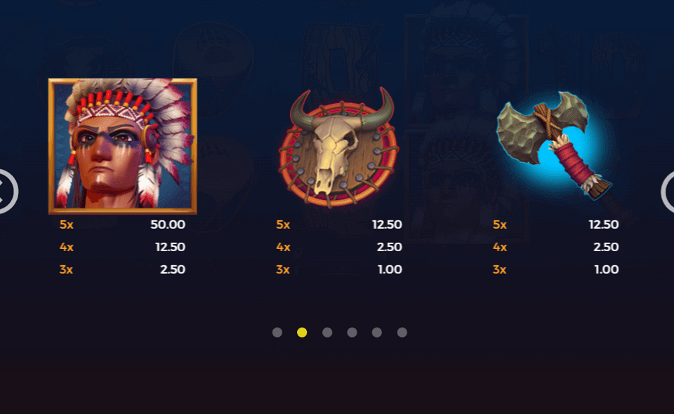 totem stomp paytable