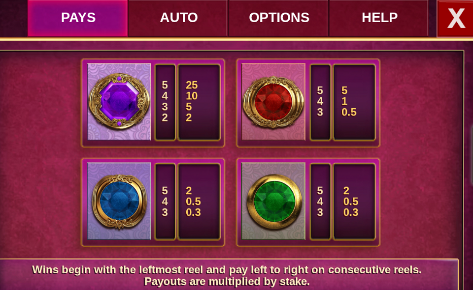 white rabbit 2 paytable 1