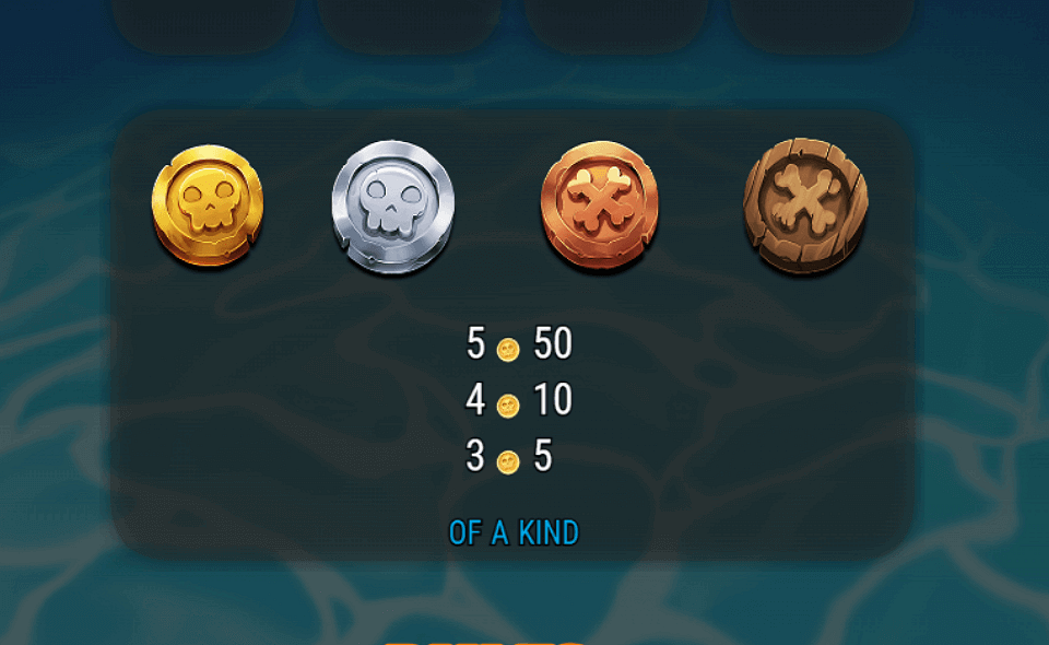 wild plunder paytable 2