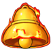 flaming bells hold and win scatter symbol icon