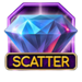 hyper gems scatter symbol icon