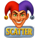jiggly joker scatter symbol icon