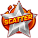juicy fruit coins hold and win star scatter symbol icon