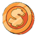 le bandit hold and win bronze coin scatter symbol icon