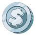 le bandit hold and win silver coin scatter symbol icon