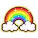 le clubber rainbow symbol icon