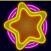 neon lights quad star scatter symbol icon