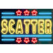 neon party scatter symbol icon