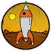 retropia rocket symbol icon