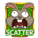 rowdy rabbits collect and win scatter symbol icon