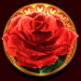 sparkling roses scatter symbol icon