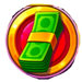 trinity cash coins running wins scatter 1 symbol icon