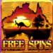 wild kangaroo spins scatter symbol icon