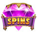 wrappin gold scatter purple symbol icon
