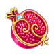 100 art of gold pomegranate symbol icon